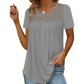 ✨Superaanbieding – 50% korting! ✨Elegant T-shirt met kant bij de hals