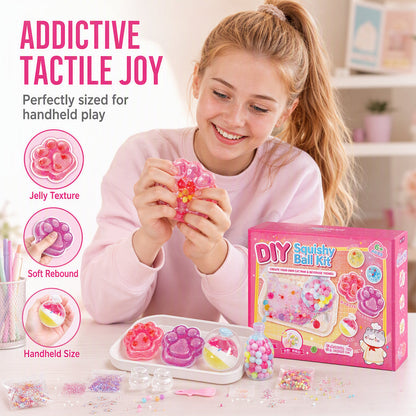 🎨 DIY-set voor een ‘Fried Ice’-squishy met kattenklauwmotief voor kinderen