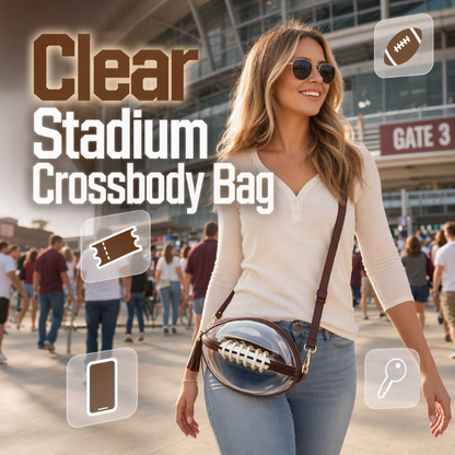 🏈 Transparante crossbodytas in de vorm van een voetbal – Stijl voor de wedstrijddag gecombineerd met alledaags gemak ✨