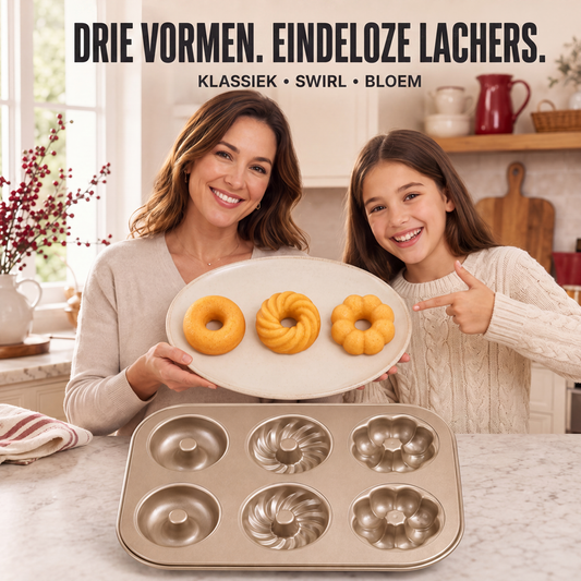Antiaanbak mini tulbandvorm met meerdere holtes