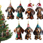 🎄【7 Stück】🐕 Christbaumschmuck in Welpenform