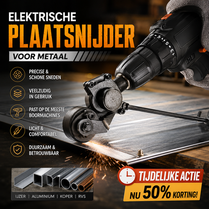 💥50% KORTING!!!🔥Elektrische boormachine voor het snijden van metaalplaten🔥