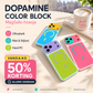 💥Meer dan 50.000 verkocht!📱Trendy iPhone-hoesje, nu in de aanbieding | Dopamine Color Block MagSafe-hoesje – Ultraslank, mat, hard PC-hoesje voor de iPhone 17 Pro Max