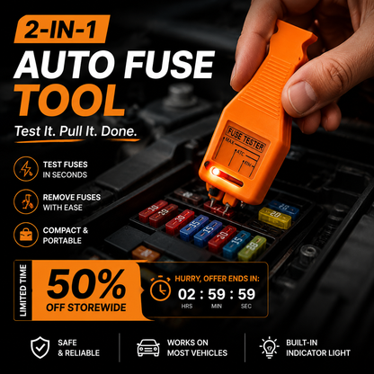 🚗 2-in-1 Autozekering Tool – Snel Testen & Eenvoudig Verwijderen 🔧✨