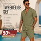 🎨👕 50% KORTING – Effen tweedelig zomerpak voor heren – Direct klaar om te dragen! | Ademend en lichtgewicht | Perfect voor een stijlvolle look ✨