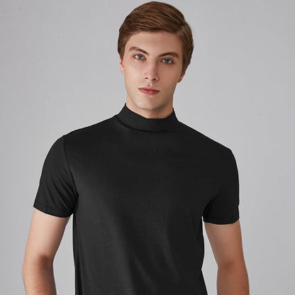 🎁2024 Nieuwjaar Hete Uitverkoop🎁High Neck Slim Fit T-shirt voor Mannen